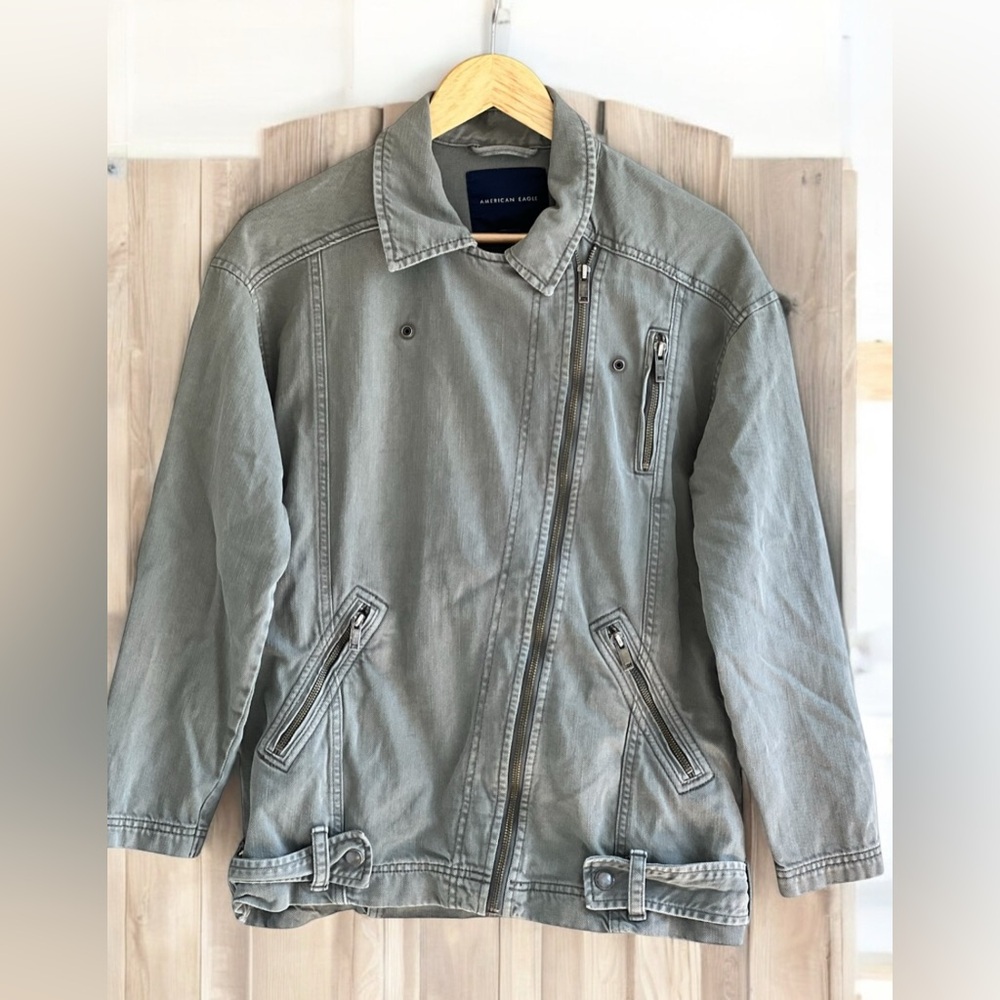 American Eagle 🦅 outfitters  Green Jean Jacket